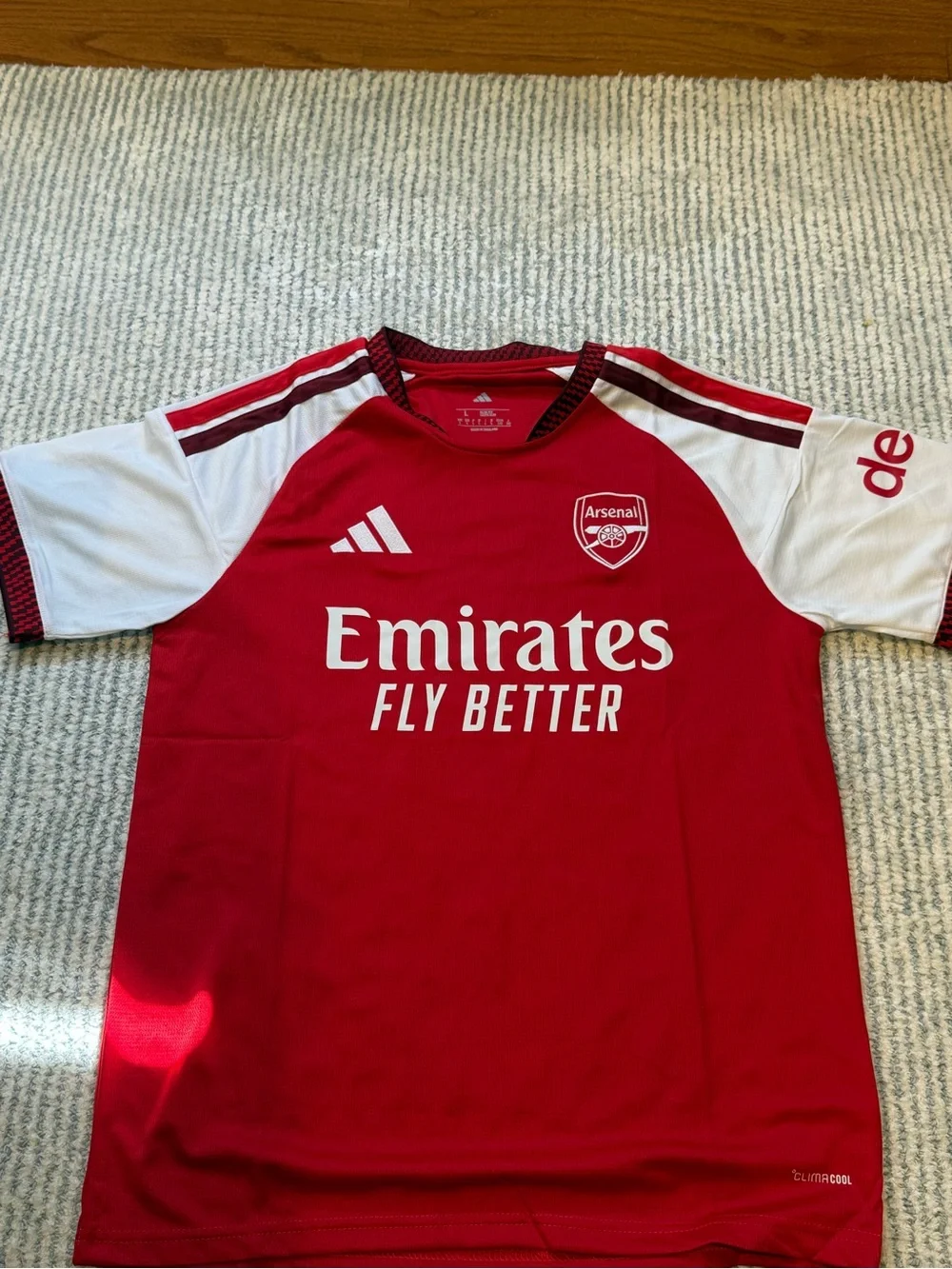 adidas Arsenal Red and White Football Jersey
